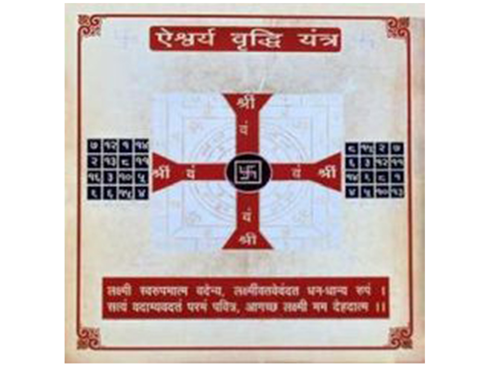 Aishwarya vradhi yantra